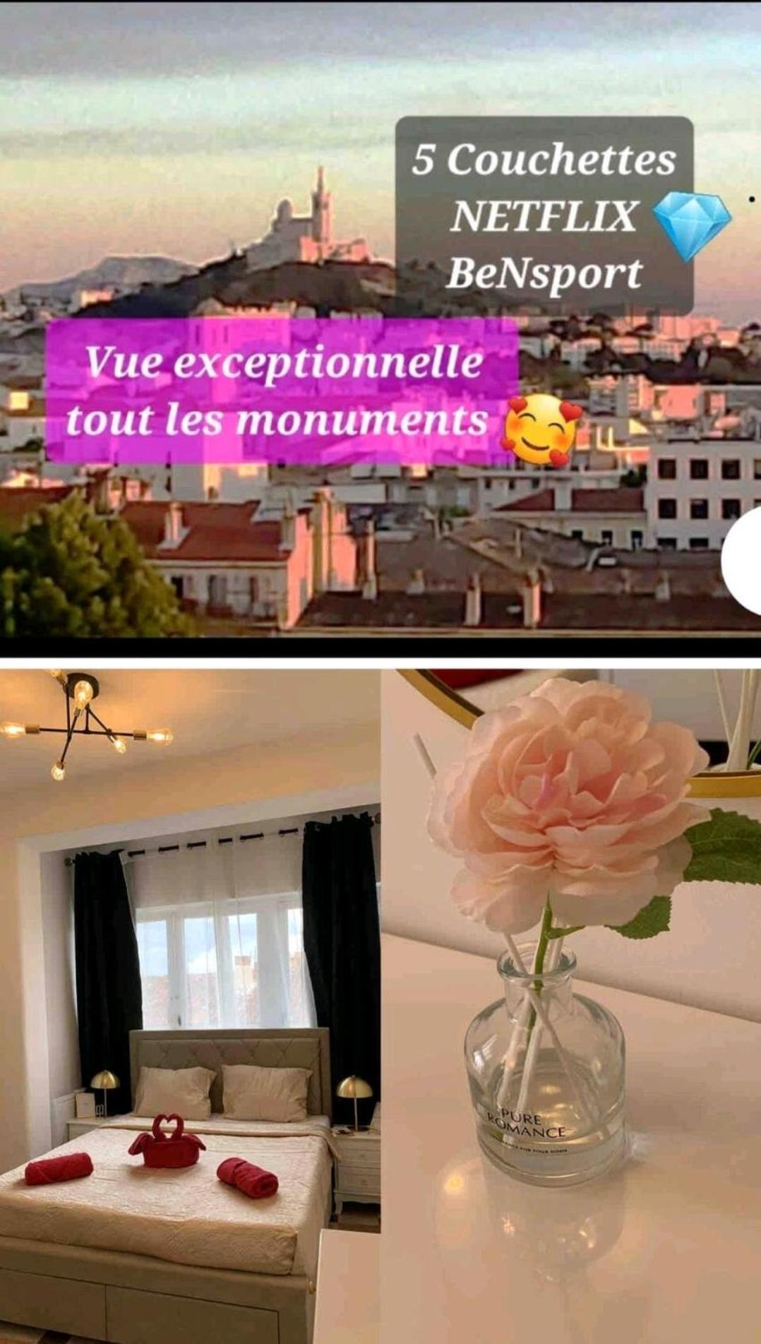 Sublime 2 Pieces Vue Incroyable Mer Et Tout Les Monuments De マルセイユ エクステリア 写真